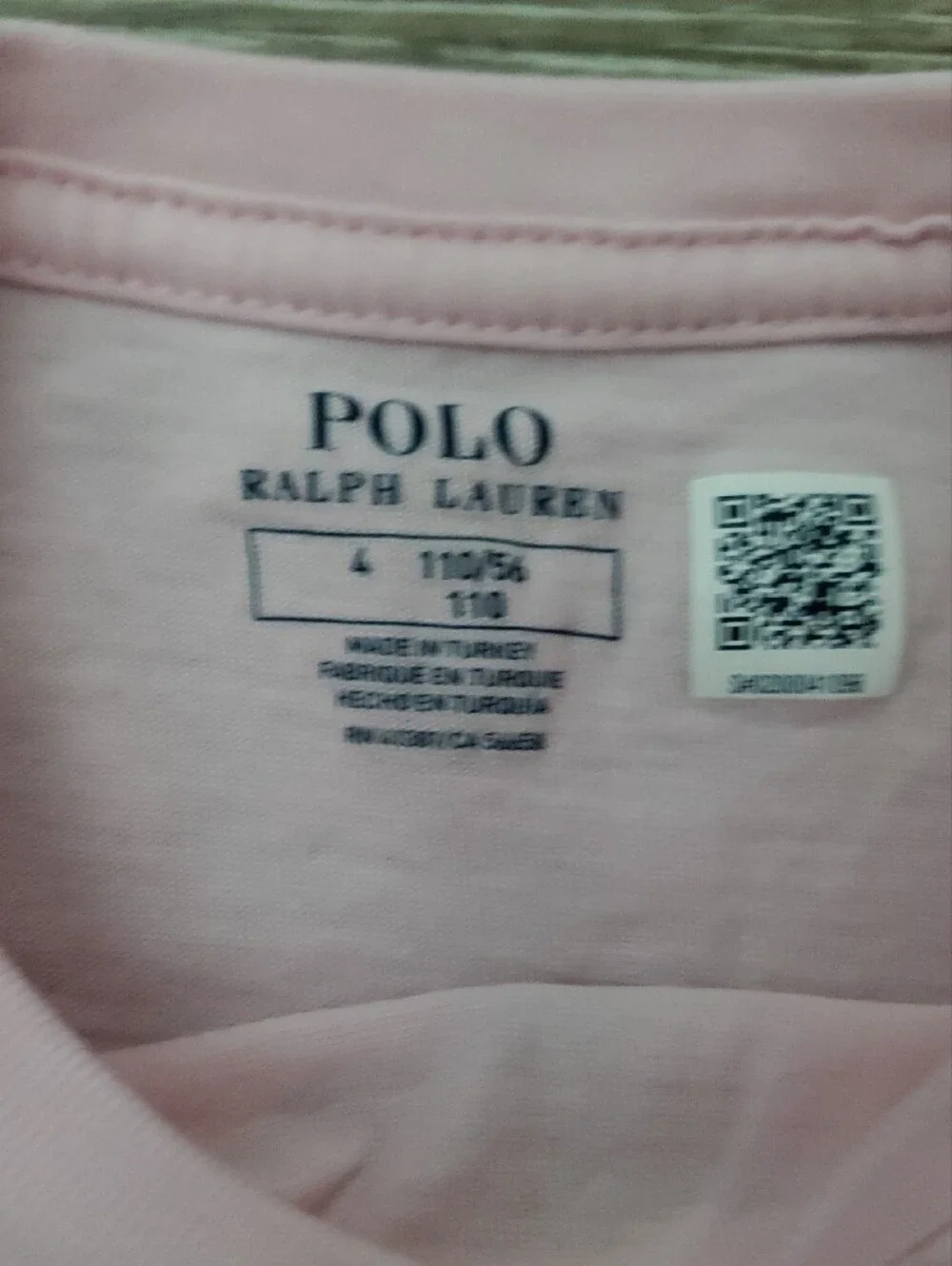 Ralph Lauren Pink Polo Bear Short Sleeve Tee girls 4